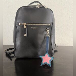 Henri Bendel Black Backpack with Pink Star Charm NEW!!!